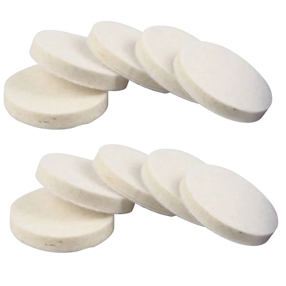 Efficient Wool Felt Disc Set Features 11 pcs of 50mm Polishing Pads with Mandrel Suitable for Diverse Materials