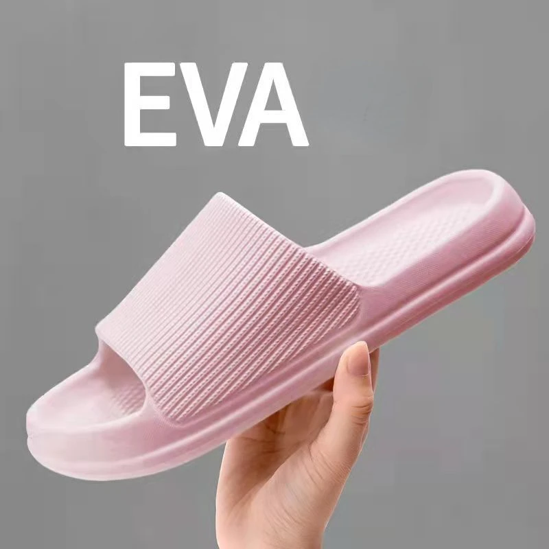 Thick Platform Bathroom Home Slippers Women Fashion Soft Sole EVA Indoor Slides Woman Sandals 2024 Summer Non-slip Flip Flops