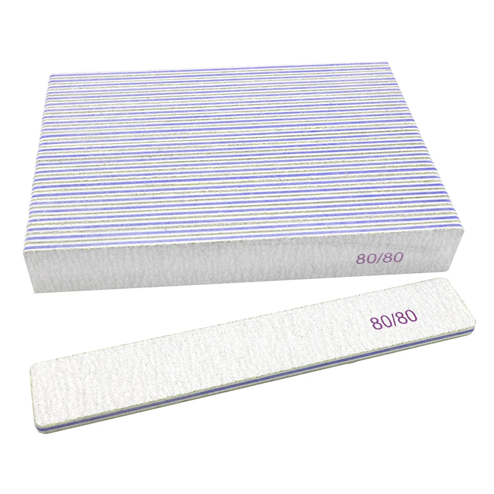 

Nail File 25 PCS Professional Reusable 80/80 Grit Double Sided Washable Manicure Tools For Nail Extension Gel And Acrylic Nails