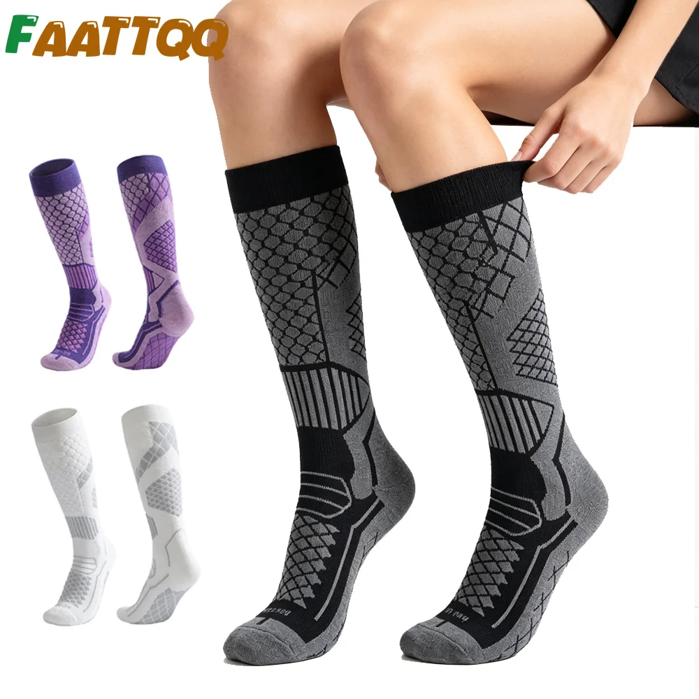 1 Paar Wandersocken, warme Winter-Thermo-Dicksocken für kaltes Wetter, gemütliche Geschenke für Frauen, Mütter, Kompressionssocken