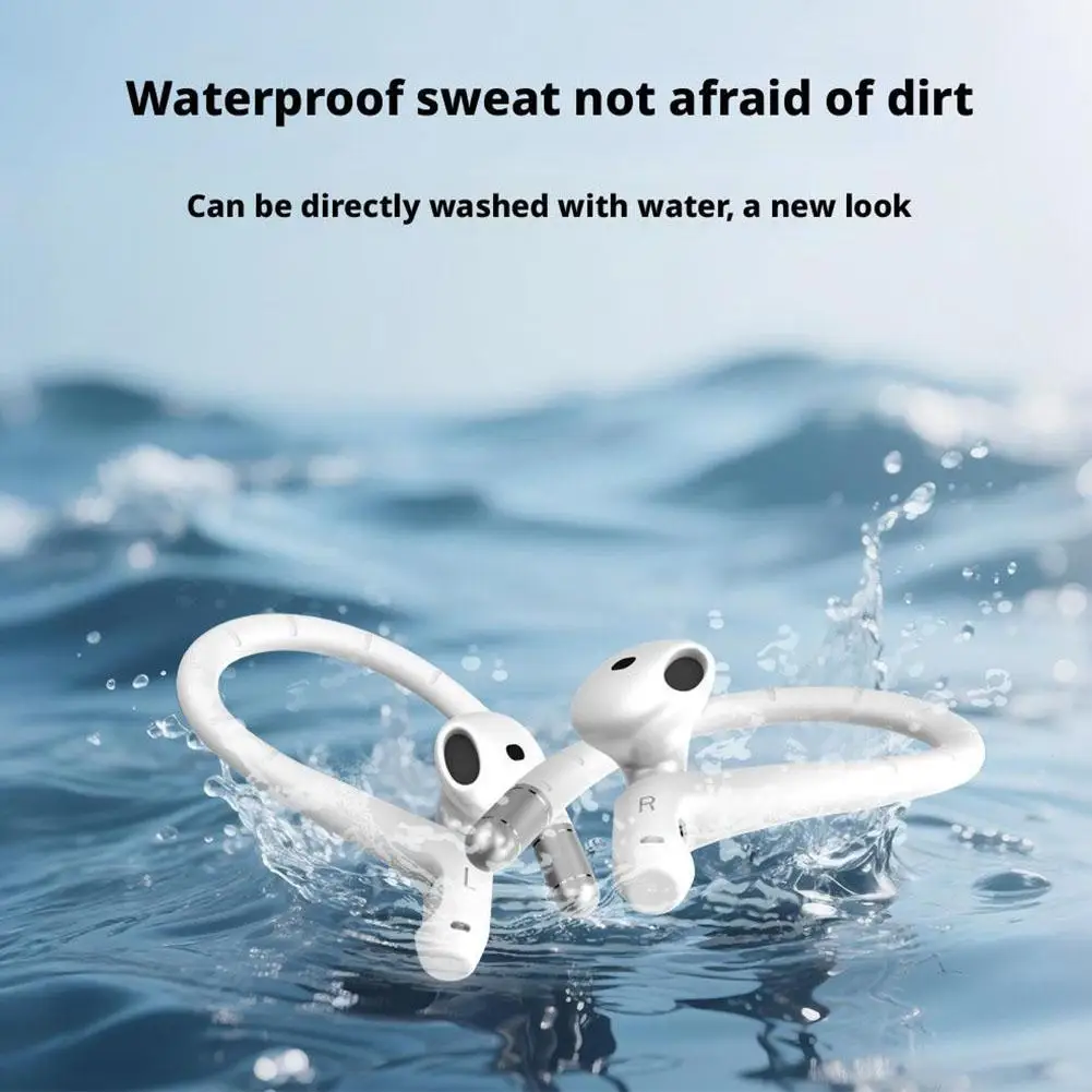 ل Airpods 1/2/3/4/pro/pro 2 مكافحة خسر الأذن هوك سماعة رأس بخاصية البلوتوث محول سيليكون الأذن هوك حامل سماعة أذن رياضية