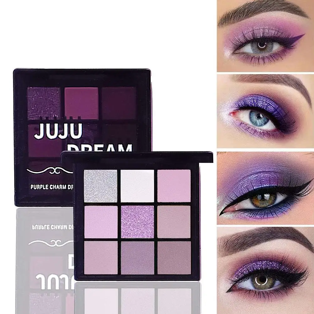 อายแชโดว์ 9 สี Glitter Snowflake อายแชโดว์ Pearly Eye Cool Girl แต่งหน้า Eyes Tone Palette Dream ไฮไลท์ Shado L6j3