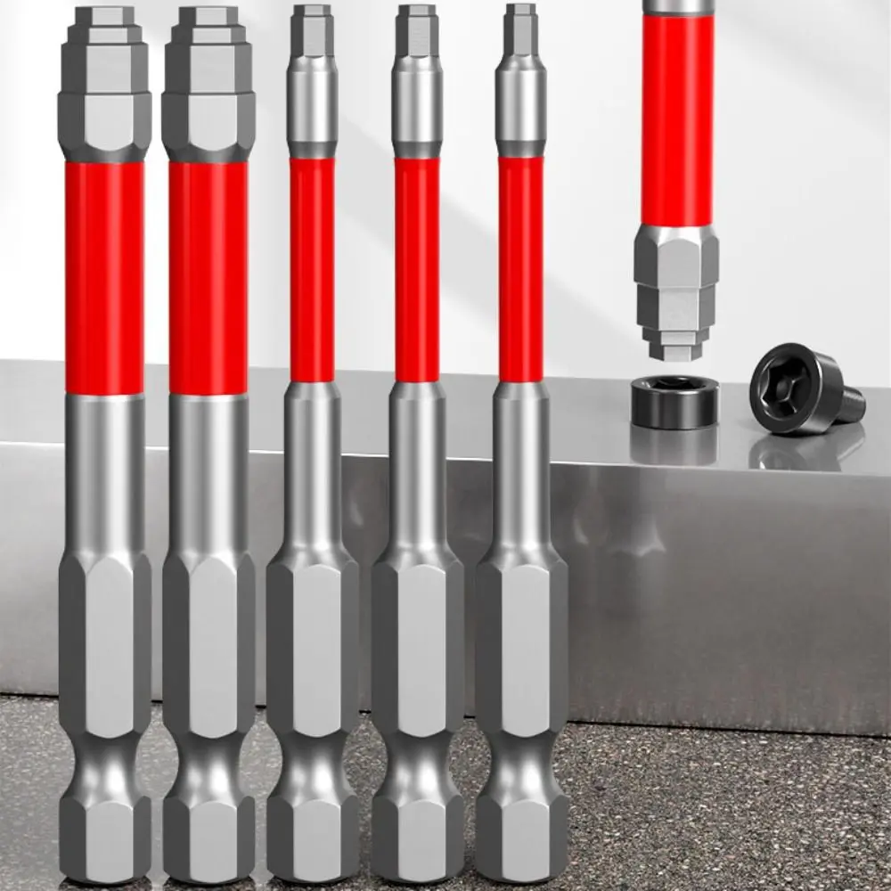 

Magnetic Hexagonal Screwdriver Bit Pagoda-Shaped High Hardness Electric Screwdriver Bits Non-slip S2 Alloy Steel