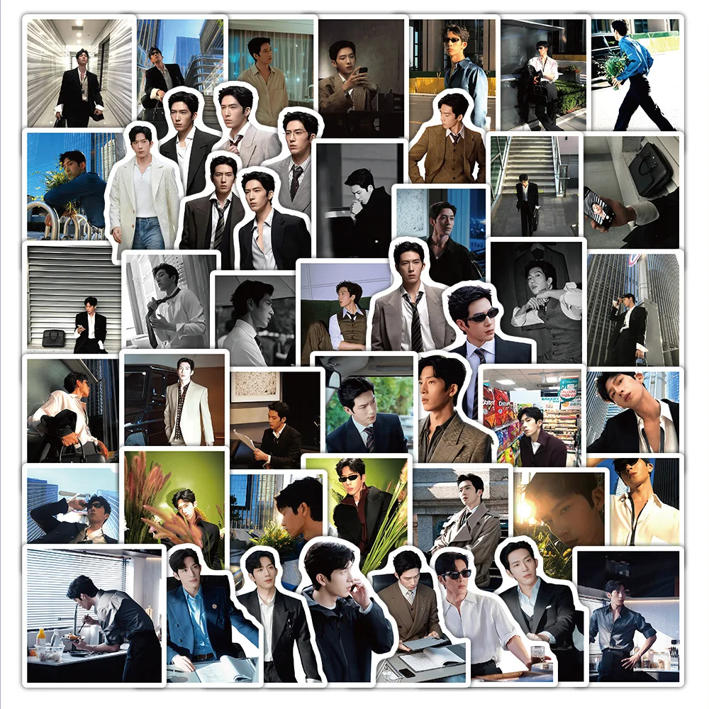 10/68Pcs Jing Boran LUKE Stickers The Early Spring Luan Nian The Most Stylish Man with Divine Image Sticker Decoration Wholesale