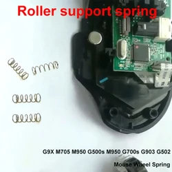 Compatible mouse suitable for G9X M705 M950 G500s M950 G502 G700s G900 G903 mouse middle button wheel spring replacement parts