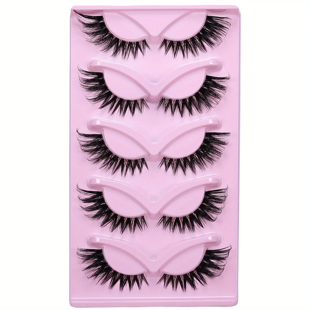 45 pares de pestañas de ojo de gato pestañas postizas largas naturales pestañas de Manga extremo alado pestañas alargadas maquillaje de pestañas postizas