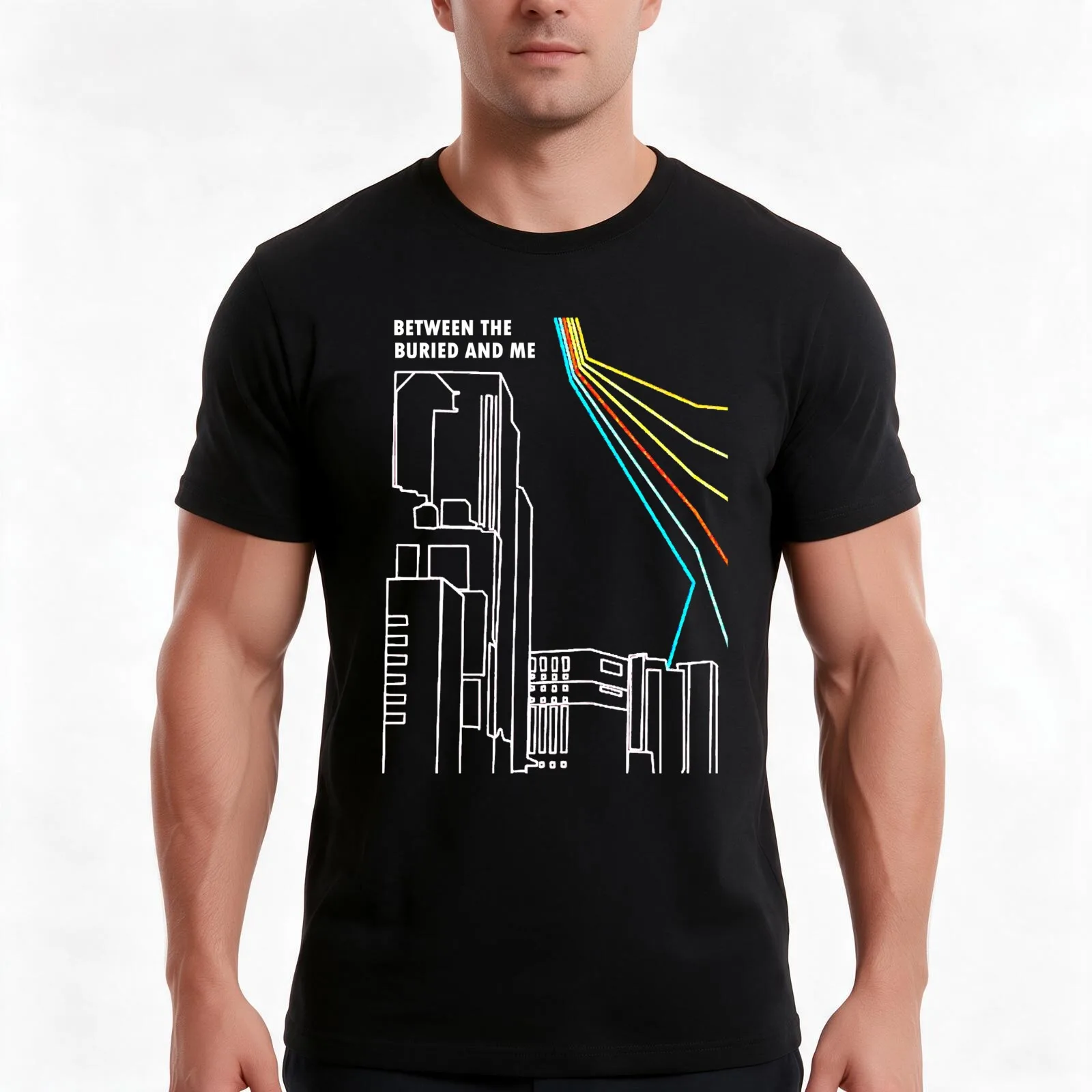 Between the Buried and Me genre rock band T-Shirt, Summer Casual Cotton Tee, Oversized Streetwear Tops, Vintage Graphic Print