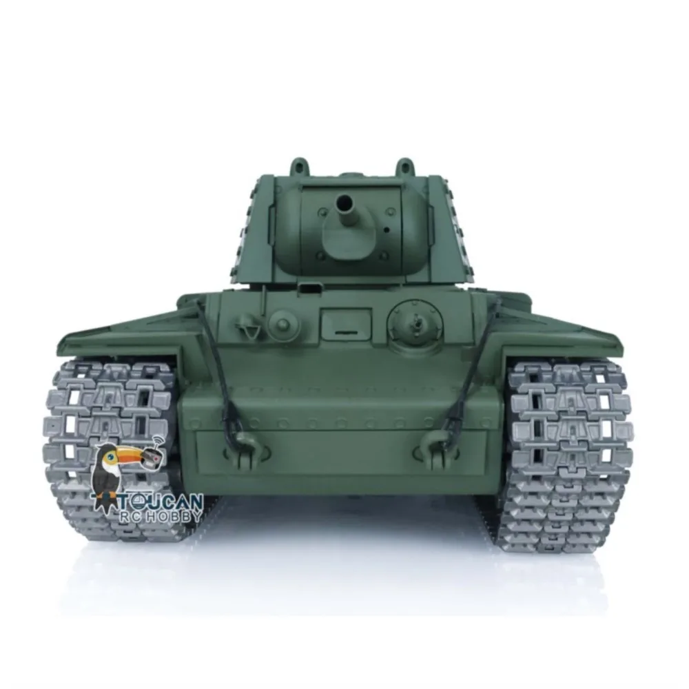 HENG LONG 1/16 7.0 personnalisé soviétique KV-1 RTR RC Tank 3878 pistes métalliques roues boîte de vitesses en acier armée Toucan RC passe-temps jouets TH17467