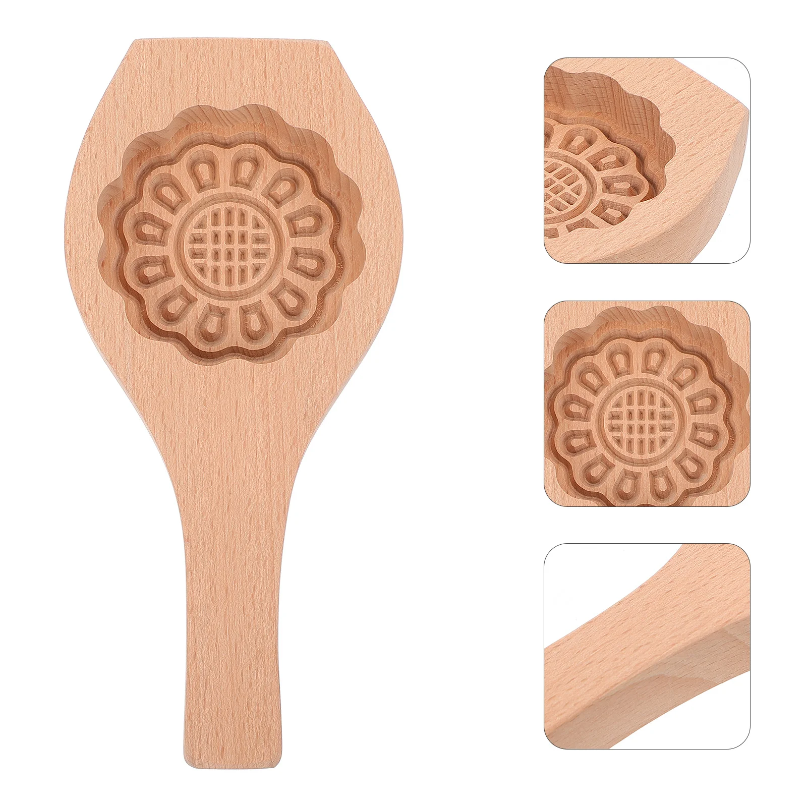 

1Pcs Creative Mooncake Mold Safe Healthy Material Home Kitchen Baking Supply Fun Gift Flower Design Mooncake Mould