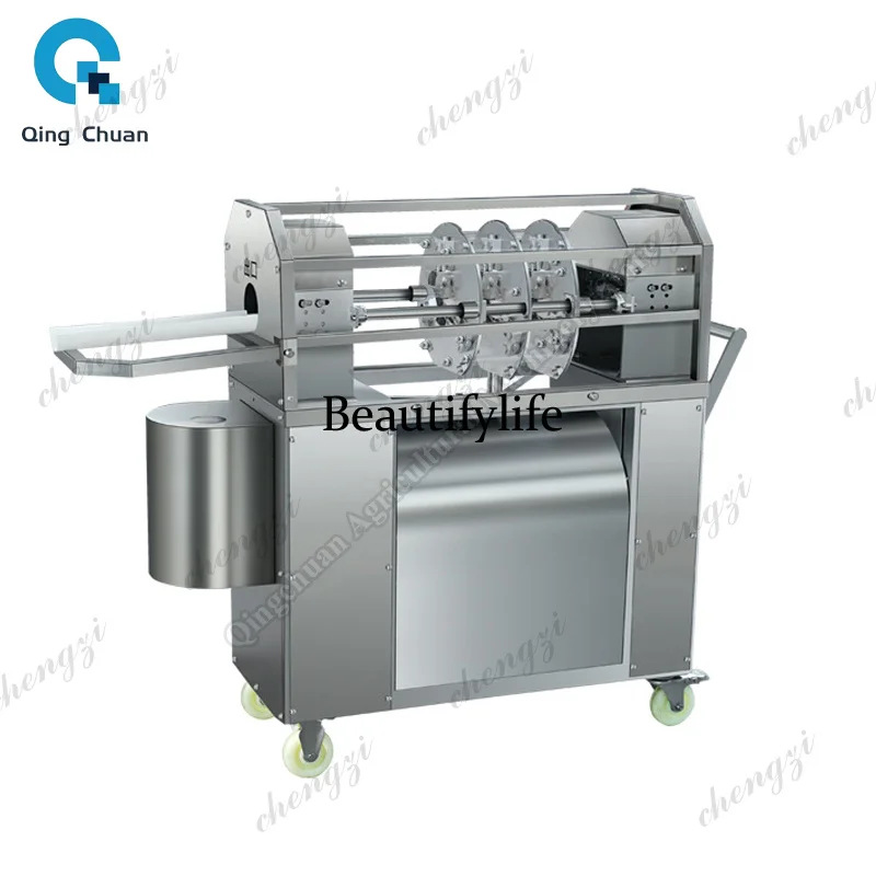 81  Sugarcane Machine Commercial Stainless 30mm-58mm Diameter 500W Electric Sugar Cane Skin Peeler Machine