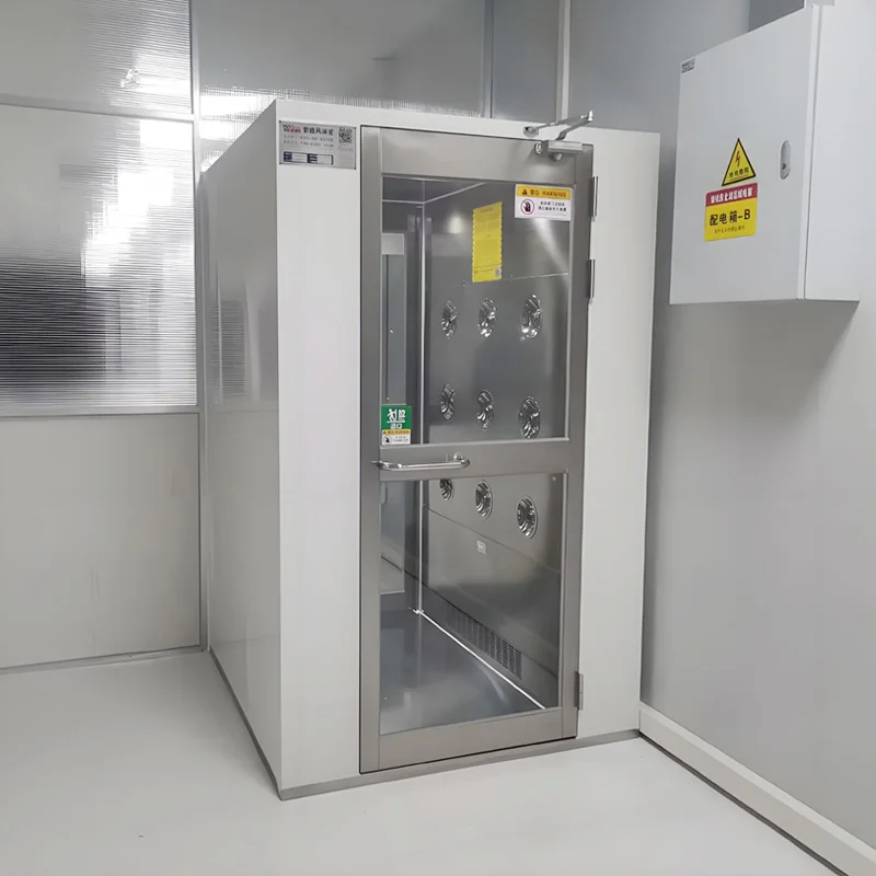 Three-person Double-blow Cold-rolled Steel Sheet Air Shower Room For Operating Room Application With Laminar Flow TISI Certified