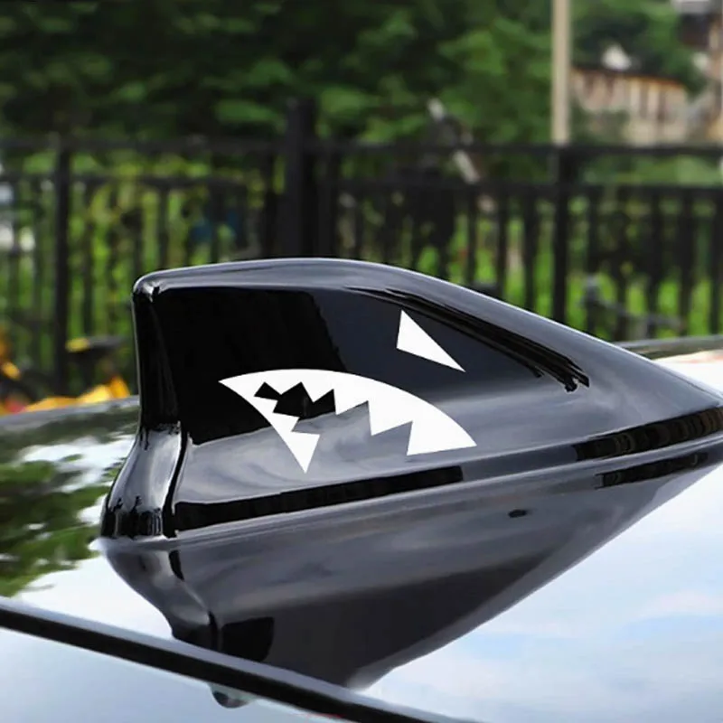 

Car Shark Fin Antenna Decals Car Modification Decoration Pegatinas Waterproof Reflective Car Stickers