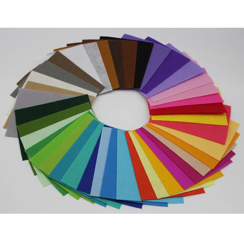 Felt Sheet Wool - 40 szt. DIY Arkusze filcu wełnianego