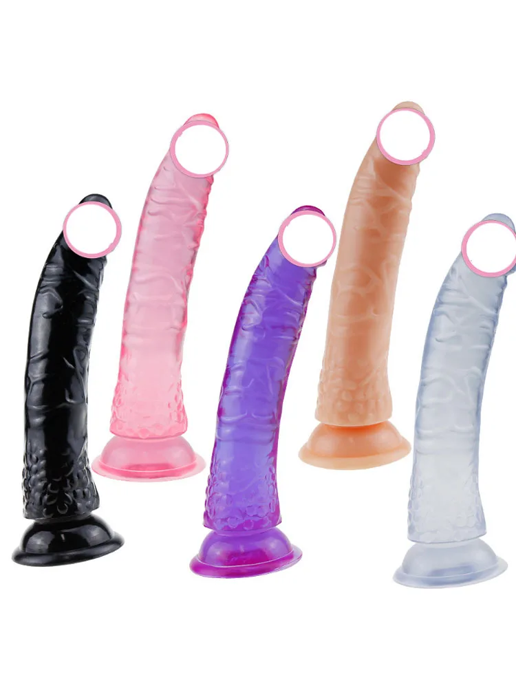 Erotic Realistic Dildo Big Jelly Penis With Strong Suction Cup Female Masturbation Massager G-spot Clits Stimulation Sex Toys