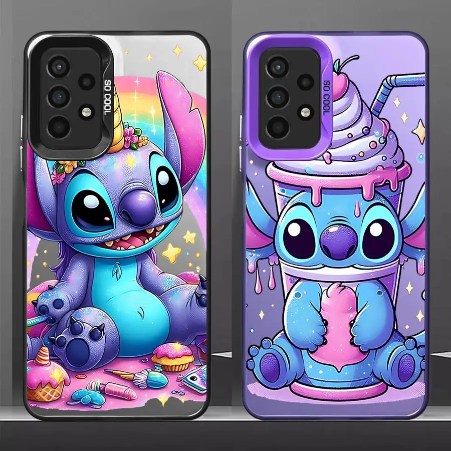 Cartoon Cute Stitch Phone Case for Samsung Galaxy A03 Core A31 A10 A71 A73 A02 A13 A20S A50 4G A30 A32 A03S A51 Funda