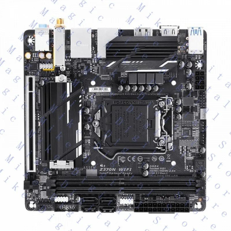 H  FOR Gigabyte Z370N WIFI Motherboard Intel Z370 LGA 1151 2 x DDR4 M.2 Mini-ITX HDMI
