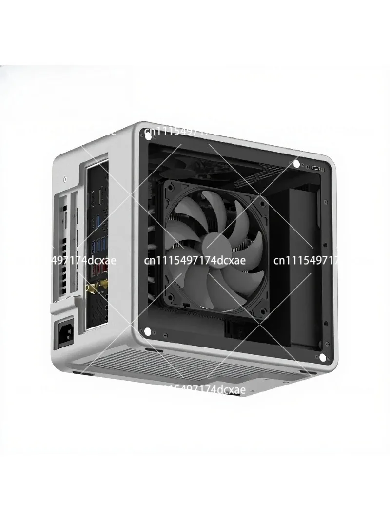 All Aluminum Unibody Mini ITX Case, Ultra-Compact A4 SFF Desktop Chassis for Portable Builds