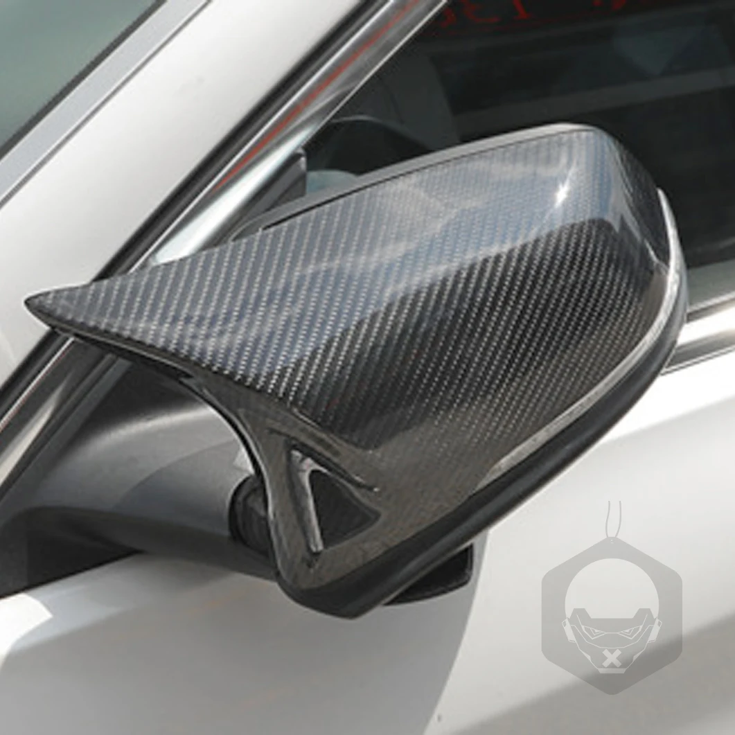 For Toyota Supra A90 2018-2024 Real Dry Carbon Fiber Replacement Rearview Mirror Cover Car Accessories Exterior Decorative