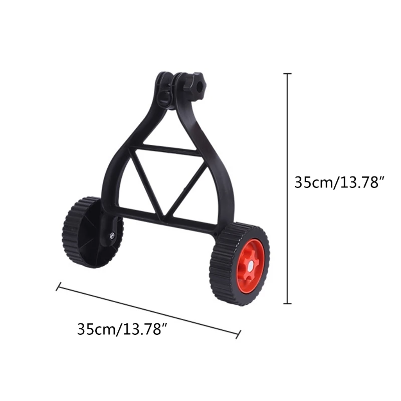 M17D verstellbare Räder für Rasentrimmer, Zusatzräder, perfekt für den Langzeiteinsatz