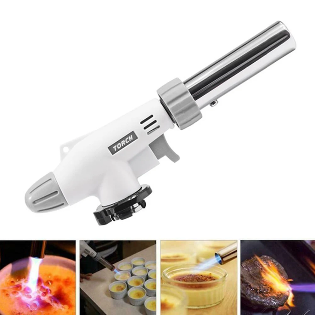 1 PC Multifunctional Flame Gun Welding Gas Torch Barbecue Torch Burner for Cooking Heating Tool Camping BBQ Desserts Soldering