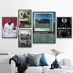 Kendrick Lamar Damn Good Kid Maad Hip Hop Music Album Star Poster Prints Canvas Painting Art Wall Picture Living Room Home Decor