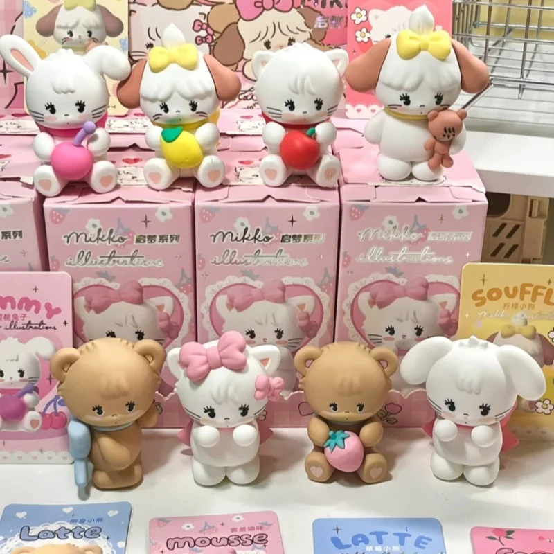 

Новая оригинальная серия Mikko Dream, слепая коробка, аниме-фигурки, кавайный мультфильм, креативное украшение для рабочего стола, милая модель куклы, подарки на день рождения