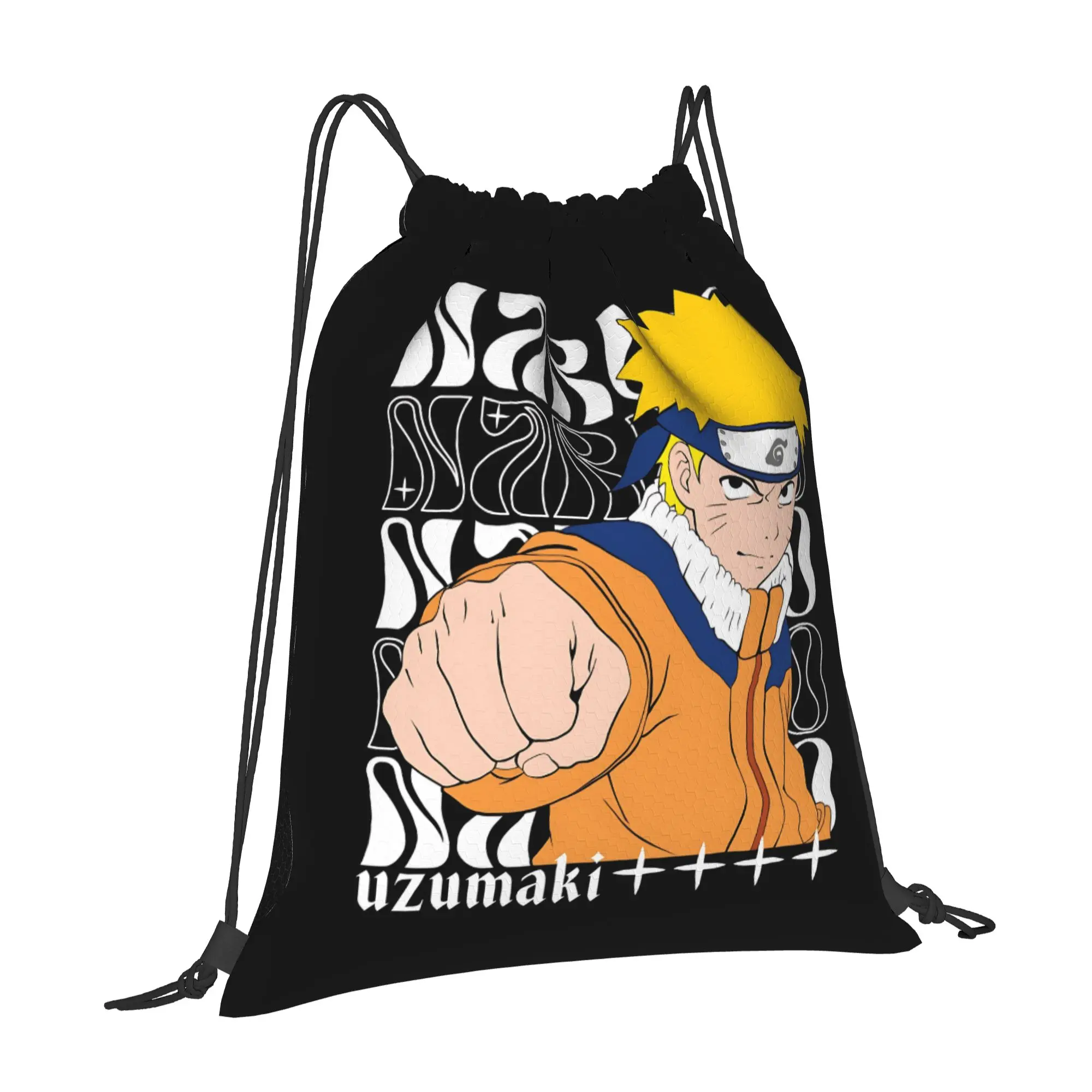 sports Pouch Naruto anime comic  Portable Sports Drawstring Bags Riding Backpack Gym Clothes Storage Backpacks