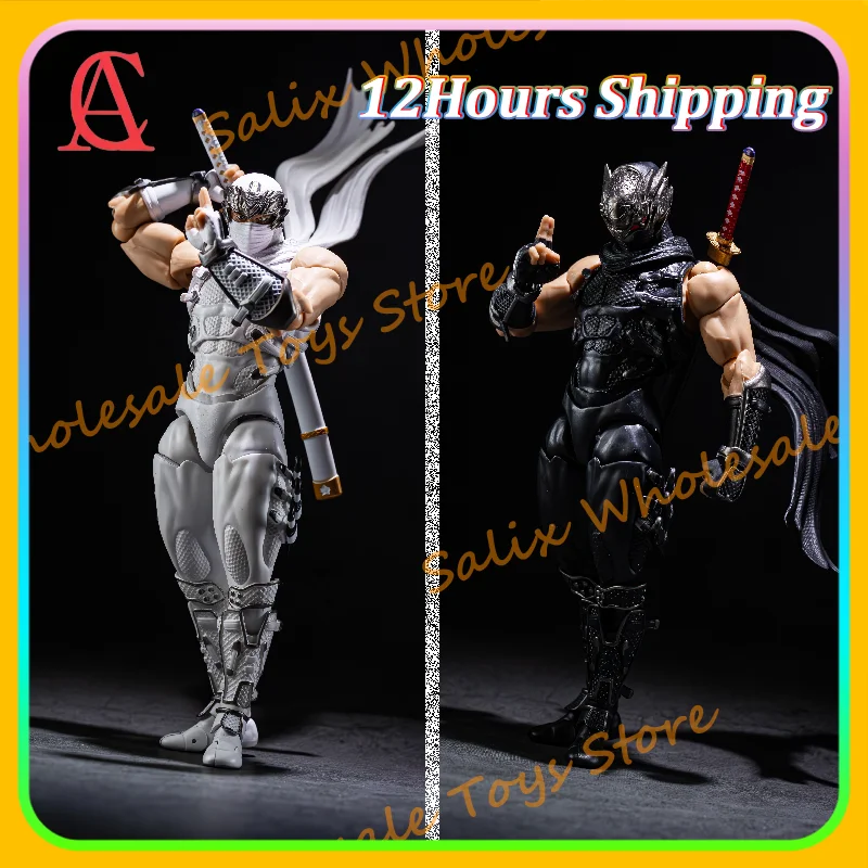 En stock: Figuras de acción AC Toys, segundo lote, Ryu Revoltech 1/12, Amazing Yamaguchi, Black Ryu Hayabusa, Ninja Gaiden