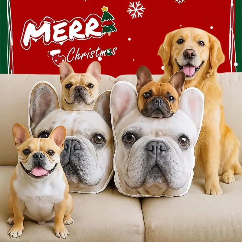 Customized and fun pet pillows with pictures to commemorate your pet's happy time. The best choice for accompanying pets is doub