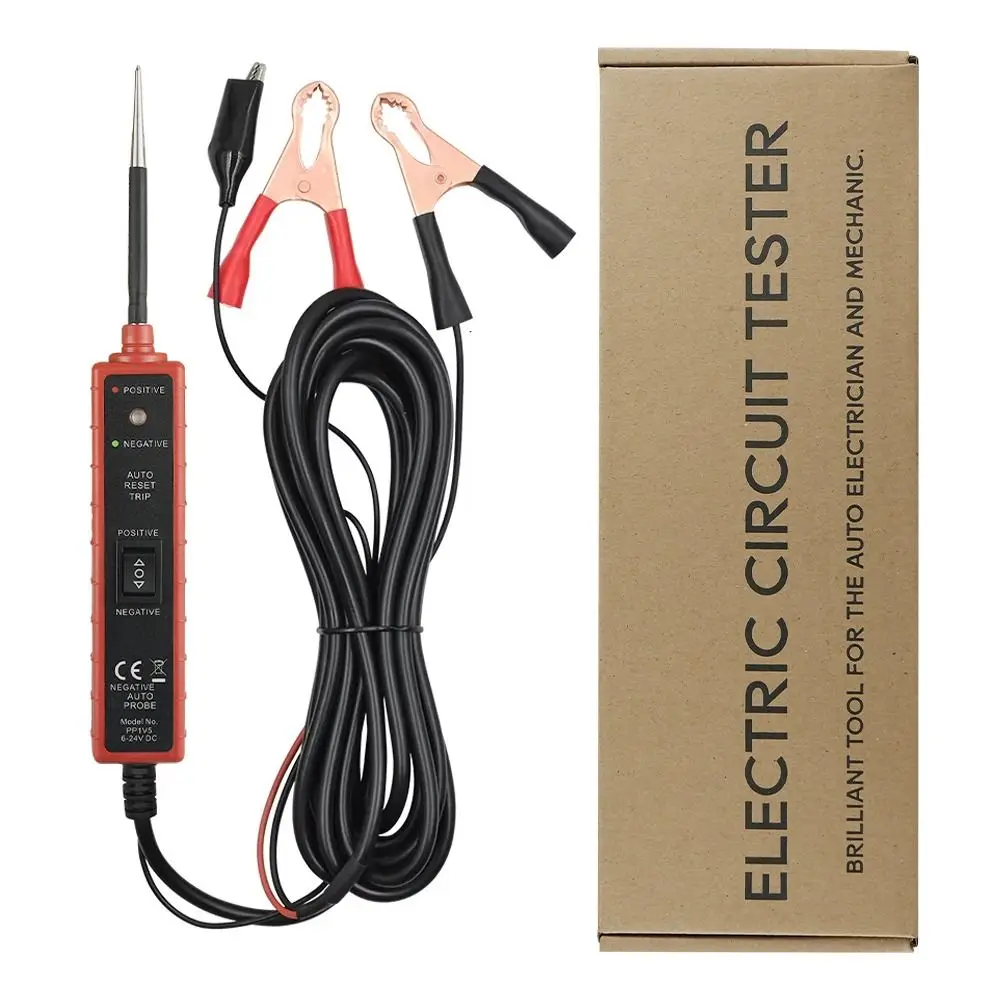 

EM285 Автомобильная электрическая система, тестовая ручка, светодиодный автомобильный электрический тестер постоянного тока 6-24 В, многофункциональный тестер автомобильных цепей