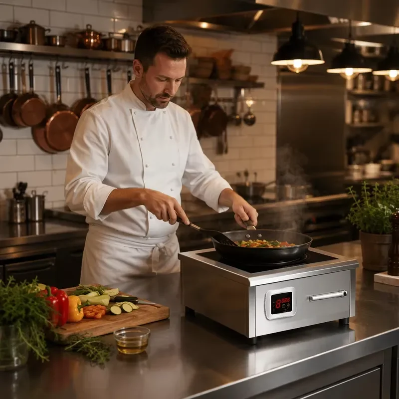 Commercial Industrial 6000W Induction Cooktop Heavy Stainless Steel Hot Professional Restaurant Bulk Wholesale OEM