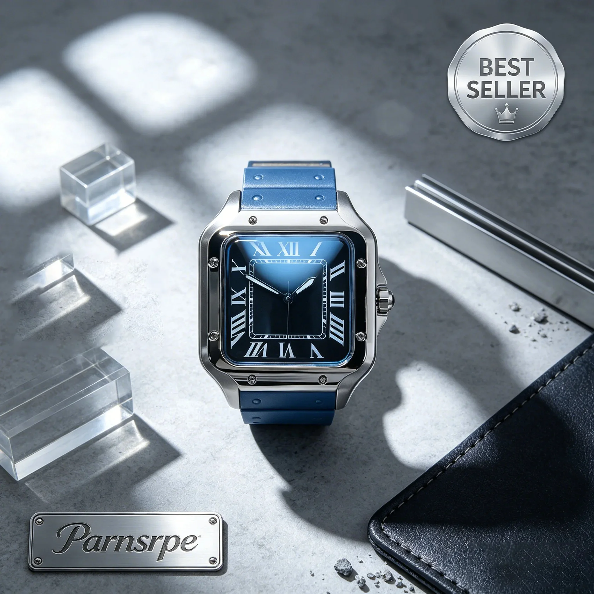 

C NH35 Automatic Watch for Men Sapphire Crystal Square Case Japan Movement Waterproof Business Sports Mechanical Wrist Watch