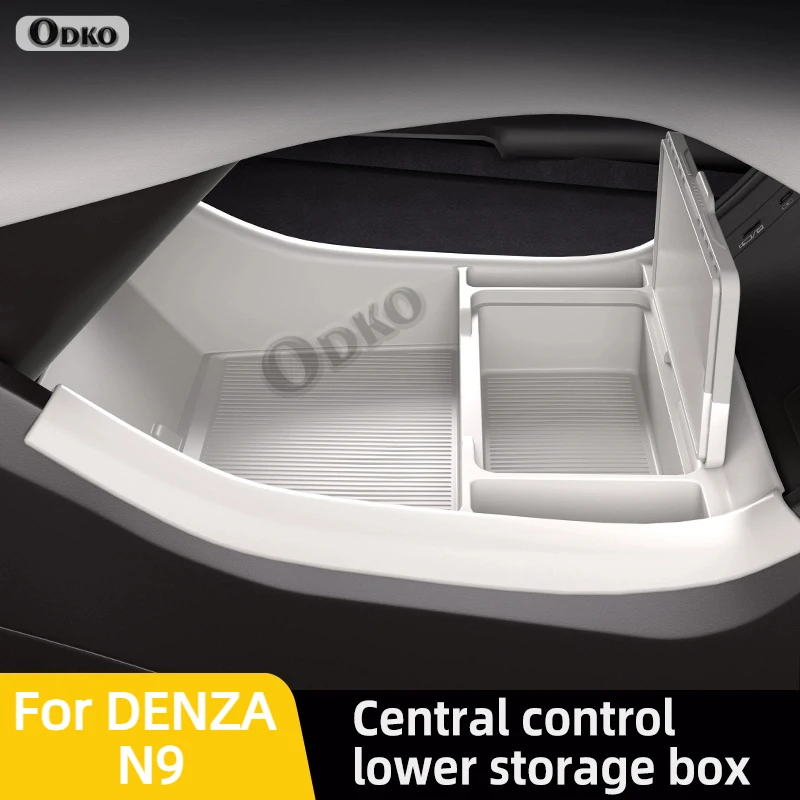 

Для DENZA N9 силиконовый ящик для хранения центральной консоли под слоем модификации специальный органайзер для аксессуаров для салона автомобиля