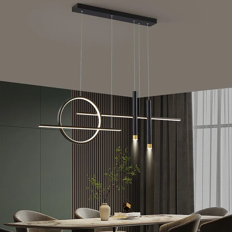 Nordic Restaurant Pendant Lamp Dimmable Kitchen Island Table Dining Home Minimalist Decor Hanging Lighting Fixture 220V 110V