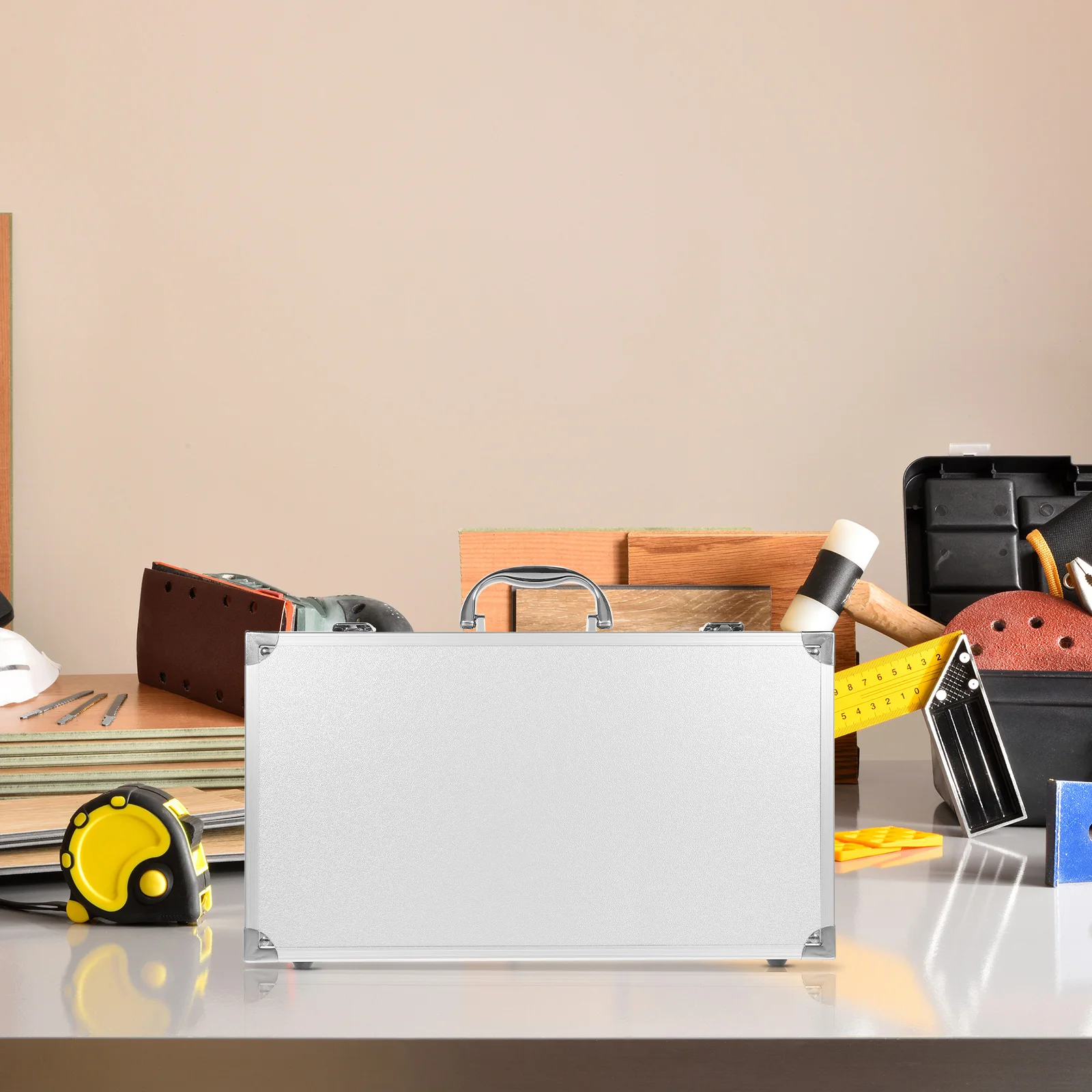 

Large Capacity Aluminum Alloy Toolbox Portable Storage Box For Home Hospital First Aid Kit Medicine Case