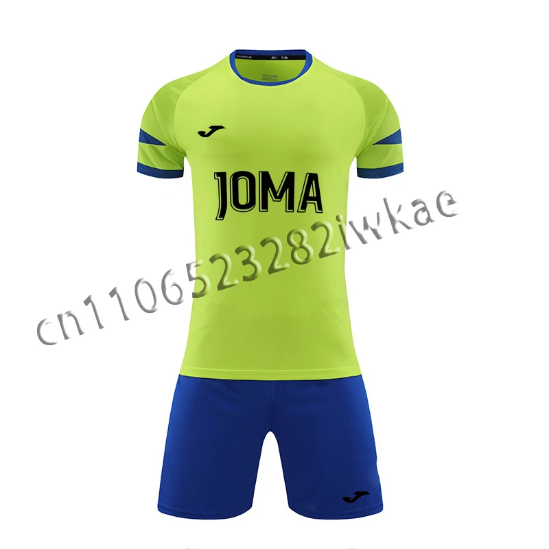 

Летняя мужская спортивная рубашка JOMA3D с принтом, дышащая, быстросохнущая, для тренировок, футбольная рубашка, футболка для взрослых + комплект шорт