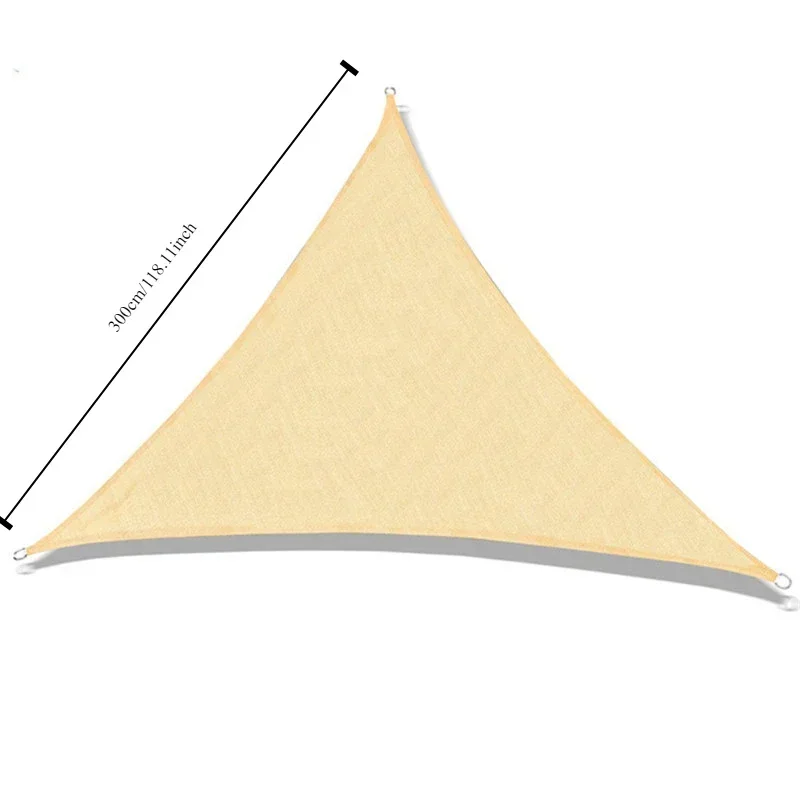 Tkanina przeciwsłoneczna Dziedziniec Trójkątny żagiel przeciwsłoneczny Odporny na promieniowanie UV Czterorożny żagiel przeciwsłoneczny Ogród Basen