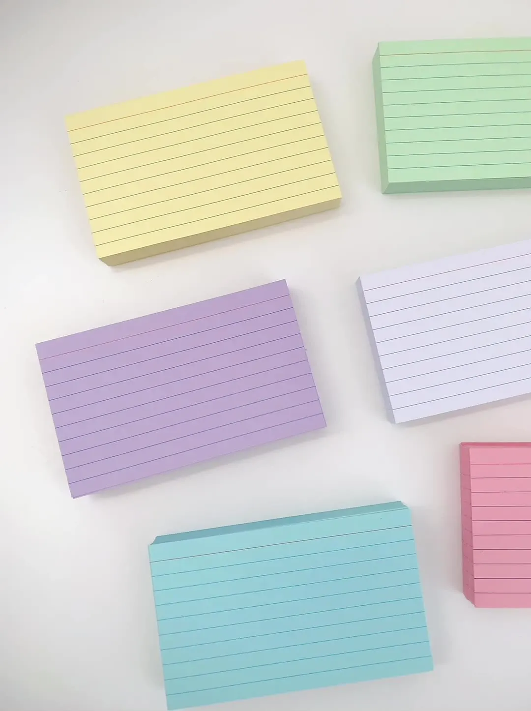 300 Pcs Cards Lined Note Cards 4x6 Ruled Flashcards Blank Portable Study Colorful Flashcards Materials