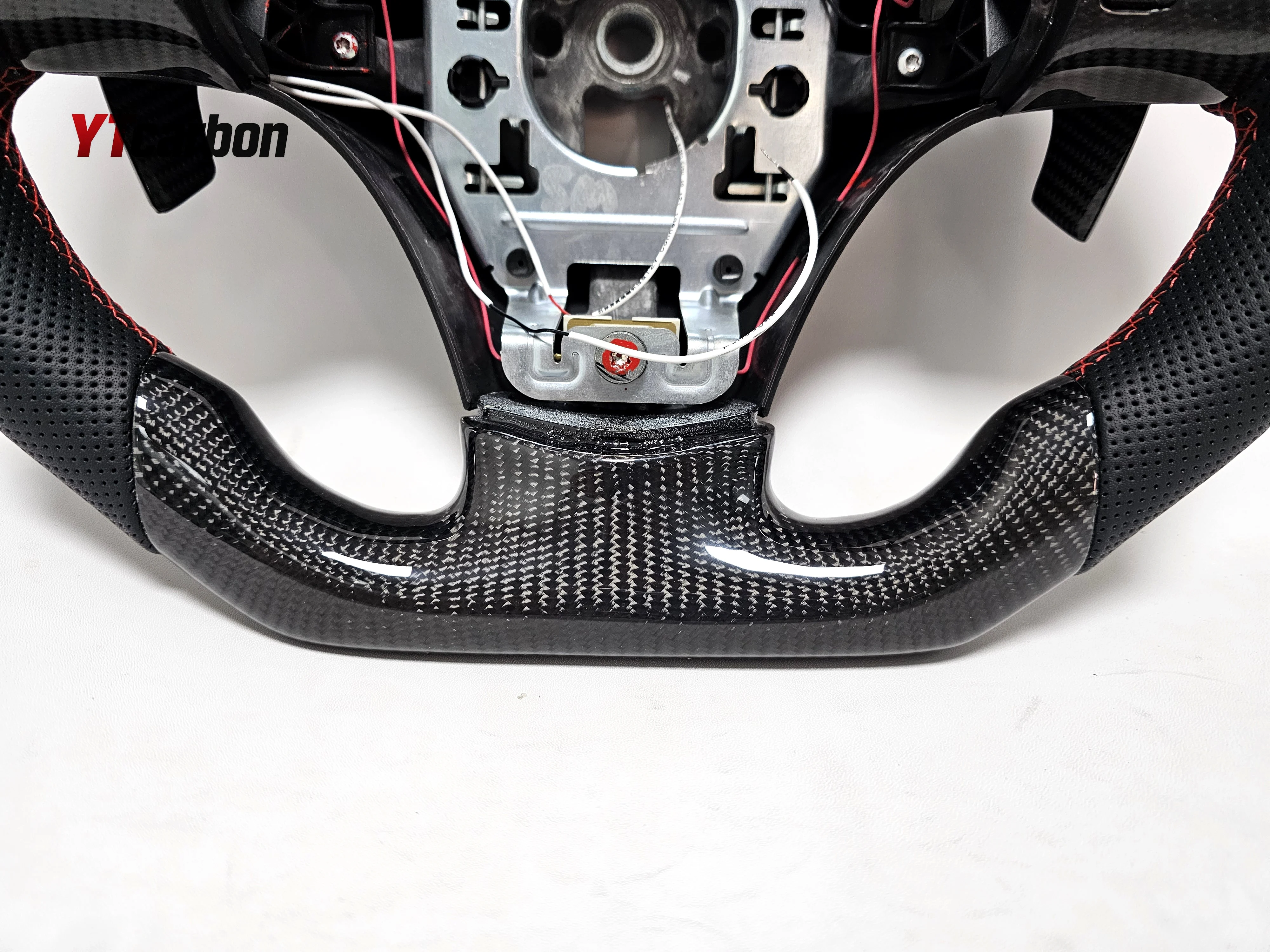YTcarbon for Corvette C6 Malibu SS Cobalt HHR Pontiac G5 Car Accessories Racing Style Premium Custom Carbon Fiber Steering Wheel