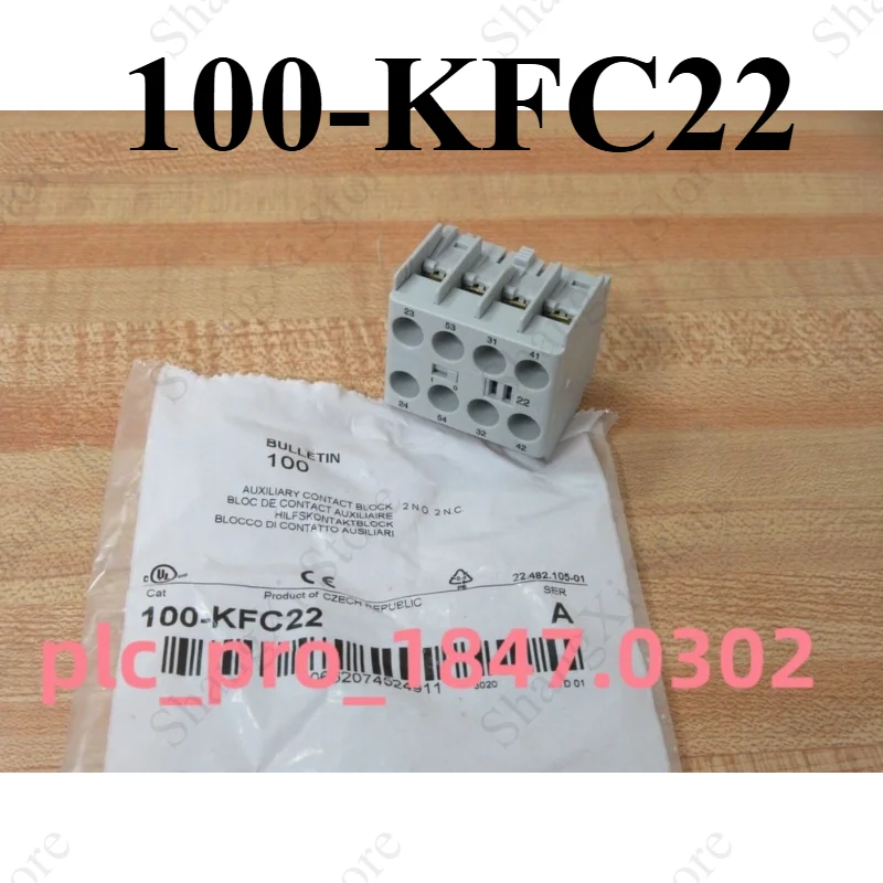 1PC Brand New 100-KFC22 Auxiliary Contact Block Fast Delivery