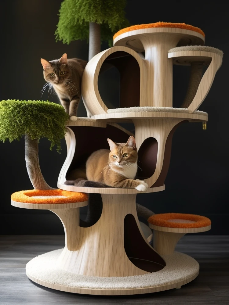 Stable Cat Climbing Frame Comfortable Cat Nest Cat Tree Cat Shelf Large Four Seasons Universal Environmental Protection Material