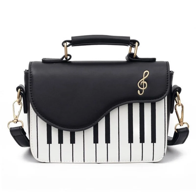 

﻿ Korean Piano Design Women's Shoulder Bag PU Leather Messenger Handbag Fashion Crossbody with Coin Pocket