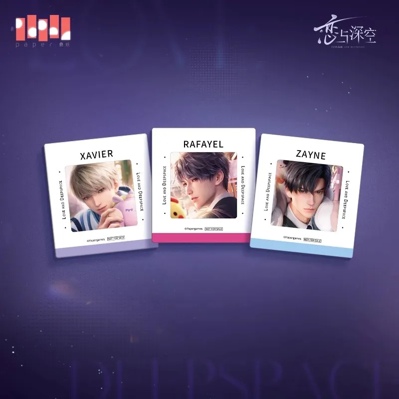 [Official Merchandise] in Stock Game Love and Deepspace 2024 Gift Redeem Points Xavier Zayne Rafayel Transparent Cards Set