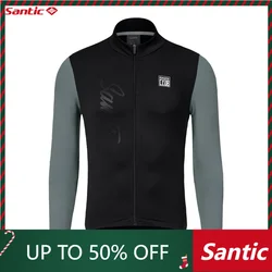 Santic Winter Men Cycling jackets Long Sleeves Cycling Jerseys  Fleece Keep Warm Road Bike Tops MTB Jerseys WM3C01157