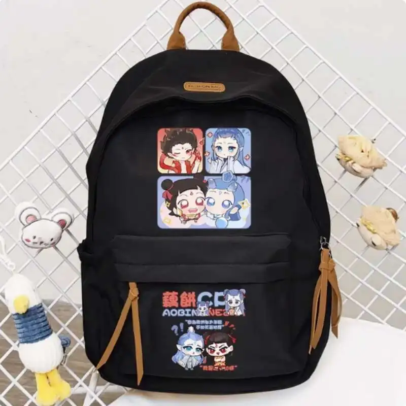 Школьный рюкзак в стиле аниме Nezha 2, сумка через плечо большой емкости, подарок для студента-подростка B2182, хит B2182