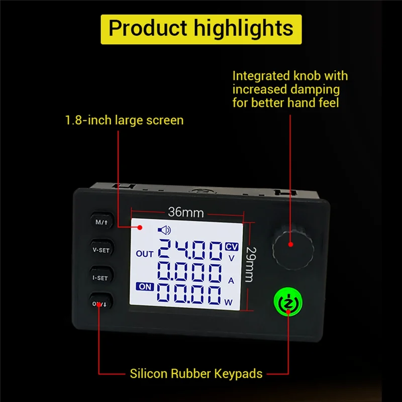 

ABEZ Zk-6522 CNC Step-Down DC Power Supply Adjustable Voltage Voltage And Constant Voltage Constant Current Module 22A 65V Durab