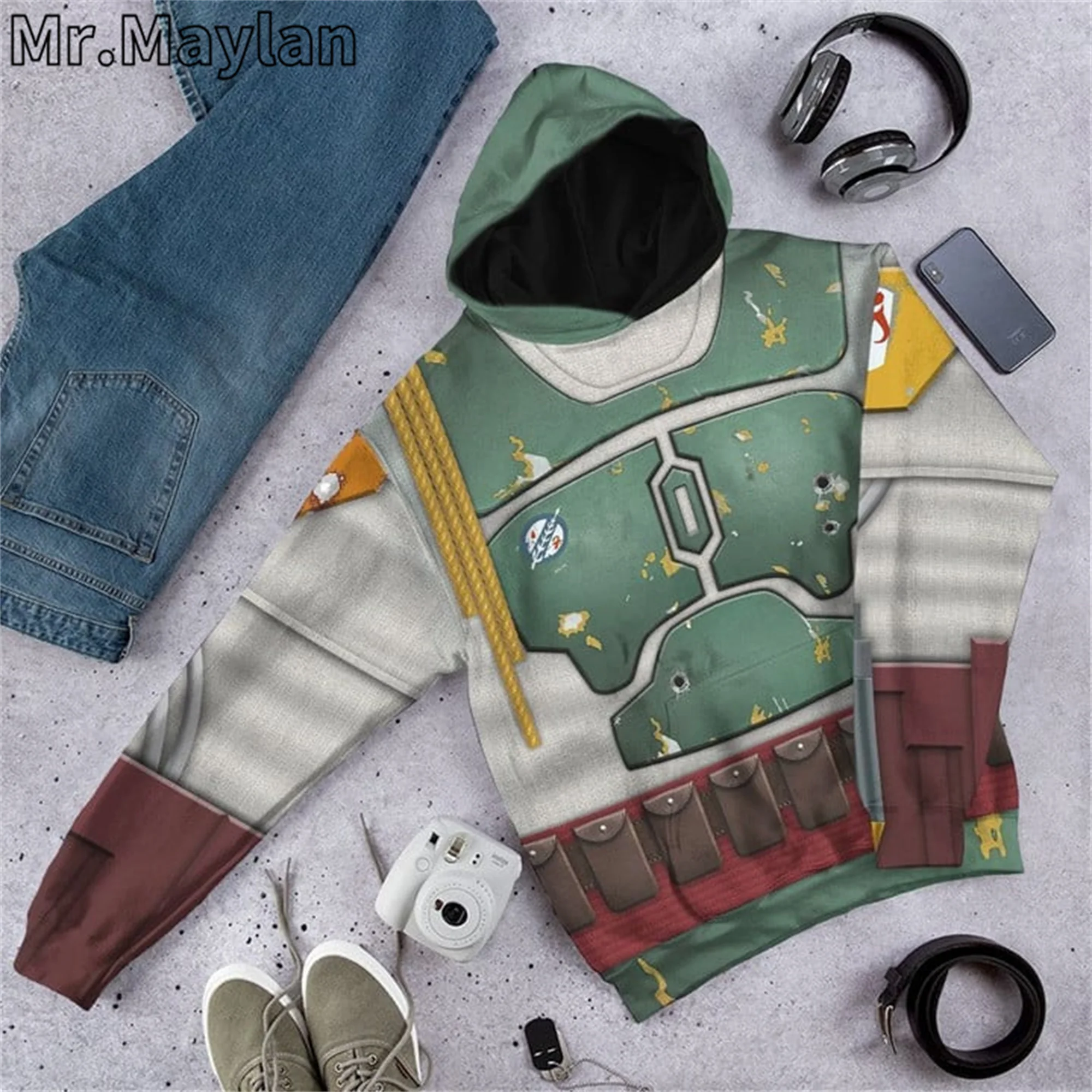 Cosplay 3D Full Printed Boba Fett  Jacket Men/women Hoodie Unisex Casual Boys Streetwear Sweatshirt Pullover Sudadera Hombre