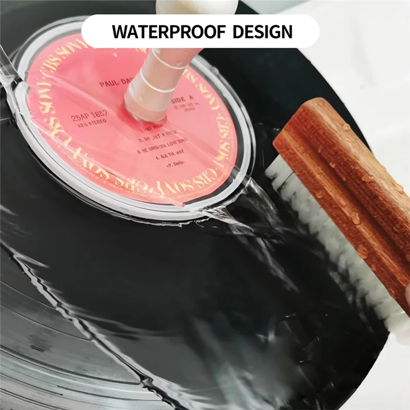 ABZW Record Clean Tool Album LP Vinyl Clean Protector Care Clip Kit 5 في 1 مجموعة تنظيف مقاومة للماء