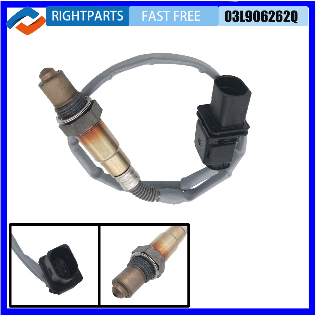 

RIGHTPARTS 03L906262Q 0281004191 Car O2 Oxygen Sensor For VW Beetle CC Golf Jetta Skoda Octavia Lambda Probe Sensor Auto Parts