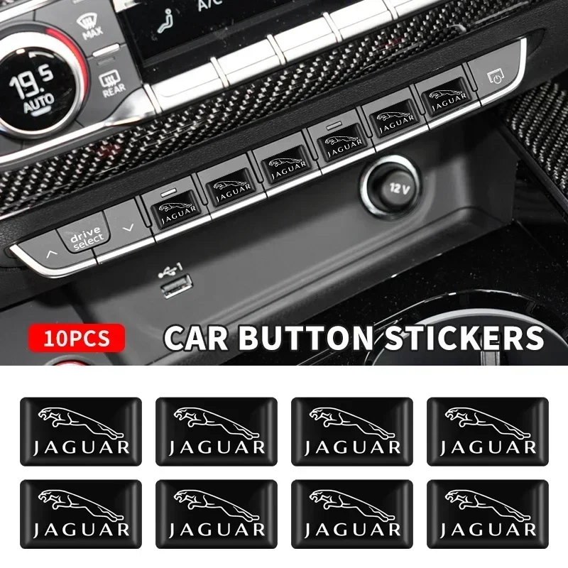 

10 шт. 3D-наклейки-эмблемы для стайлинга автомобиля Jaguar XFL XEL E-PACE F-PACE F-TYPE XJ I-PACE X-TYPE XE XK C-X75 X-X16